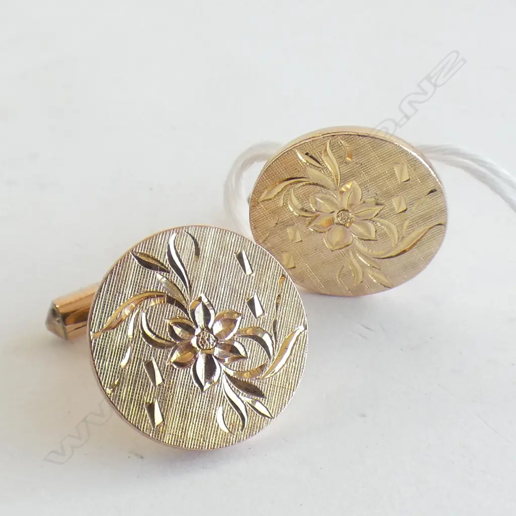 14ct gold cufflinks, 10.5gm Image 1++