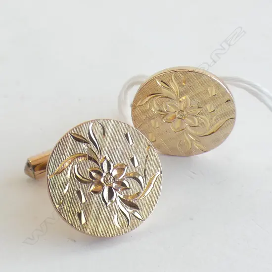 14ct gold cufflinks, 10.5gm
