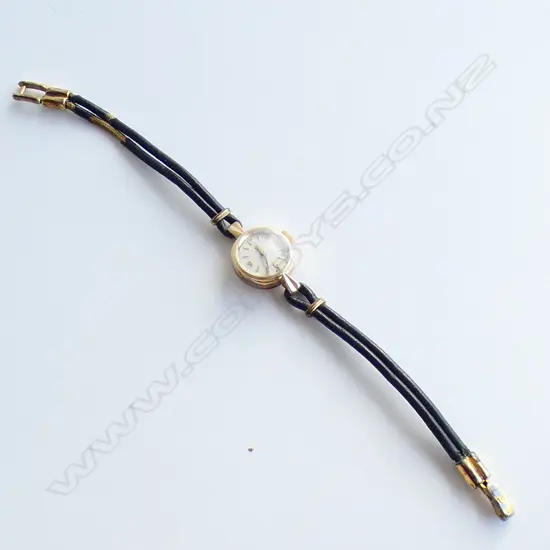 VINTAGE LADIES OMEGA GOLD PLATED WRIST WATCH (apparently working)