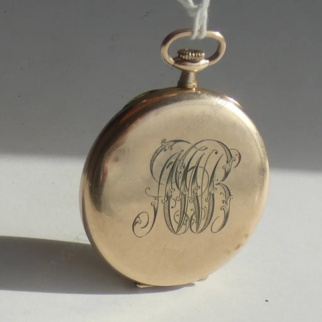 CORTEBERT GOLD PLATED POCKET WATCH OPEN FACE RUNNING Image 1++