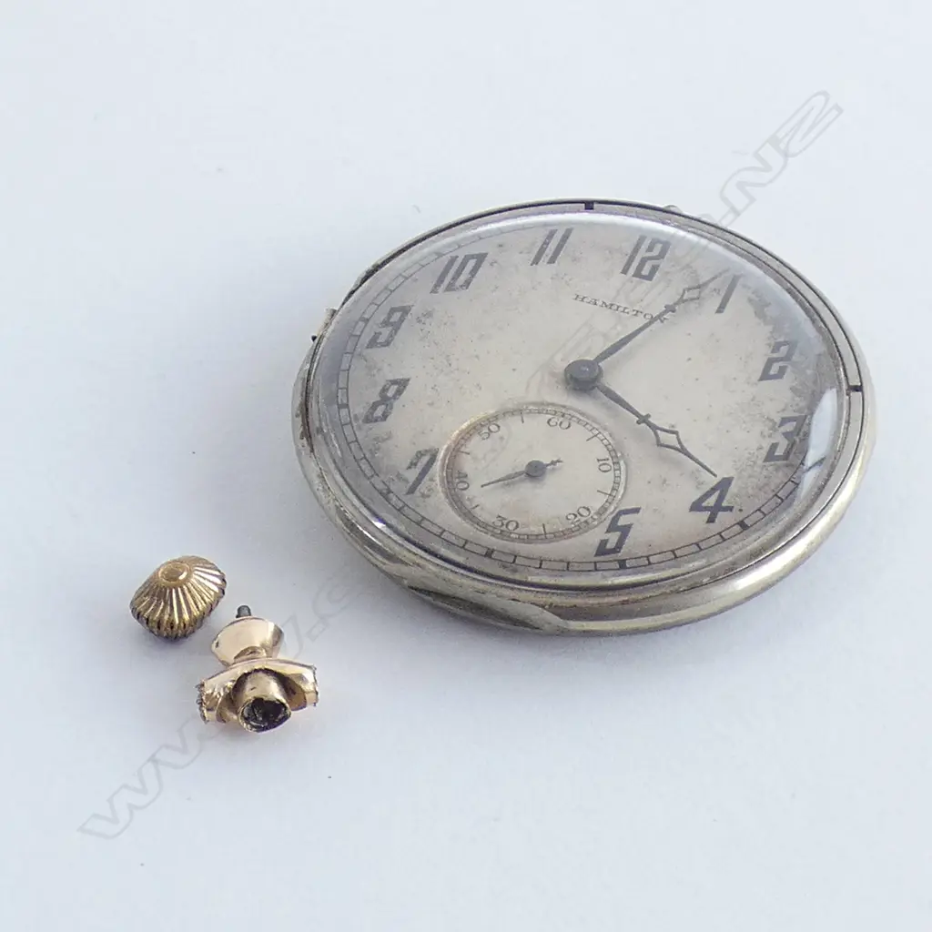 HAMILTON POCKET WATCH MOVEMENT NO CASE Image 1++