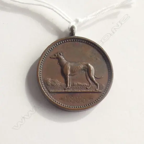 ANTON TEUTENBERG 1893 AUCKLAND KENNEL CLUB 1ST PRIZE BRONZE MEDAL
