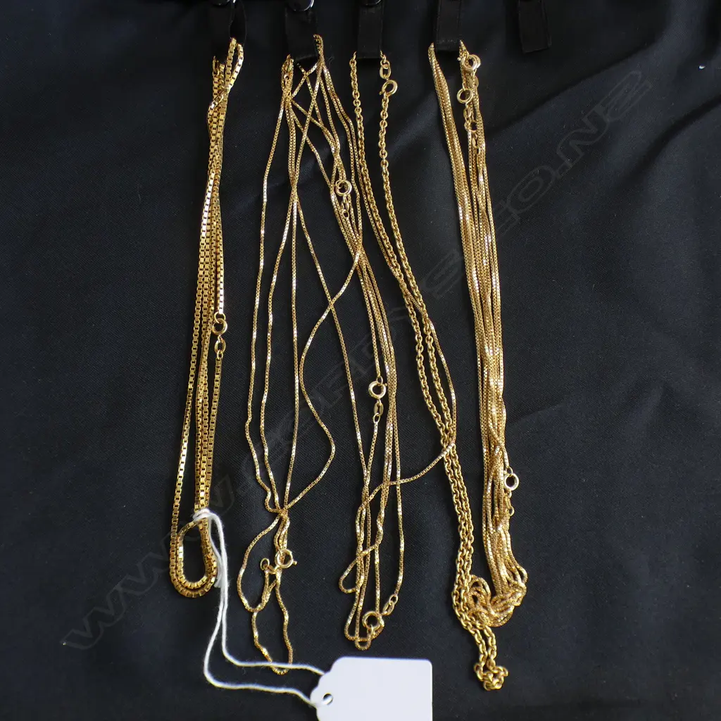 13 ROLLED GOLD CHAINS BY SPIDEL GERMANY Image 1++