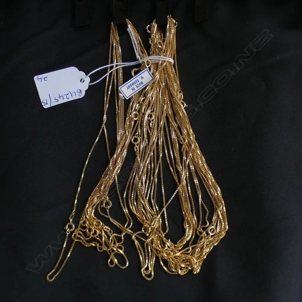 24 ROLLED GOLD CHAINS BY SPIDEL GERMANY Image 1++