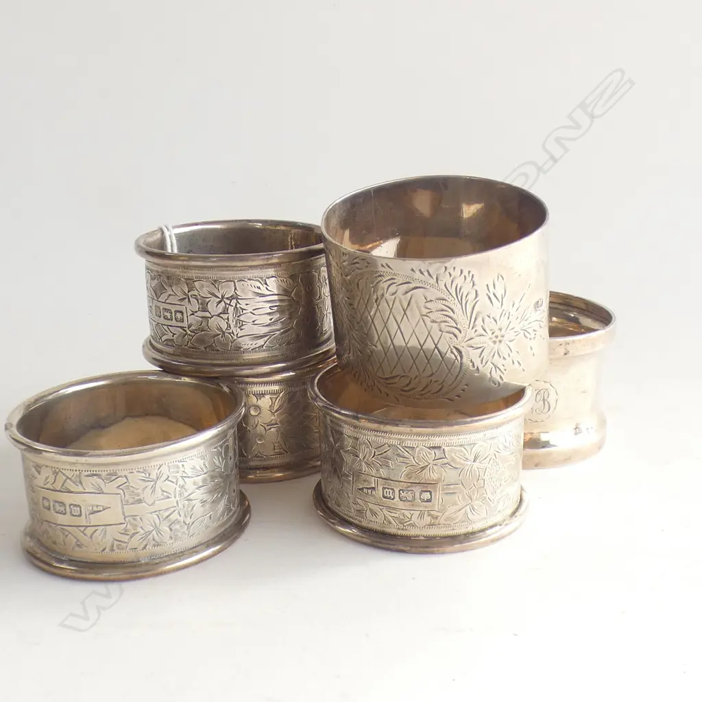 6 STG NAPKIN RINGS 127 GRAMS Image 1++