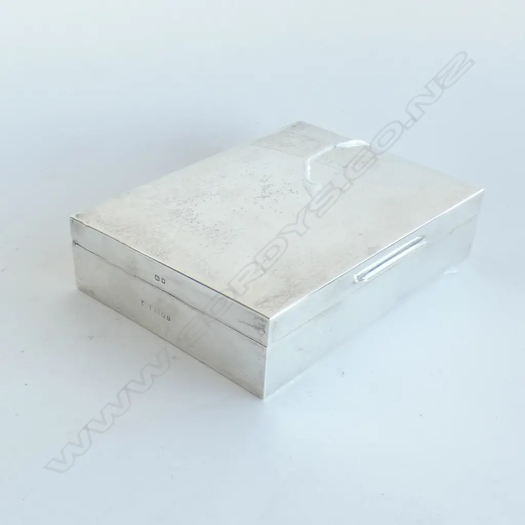 STG SILVER CIGARETTE BOX LONDON 1973 W.140mm  Image 1++