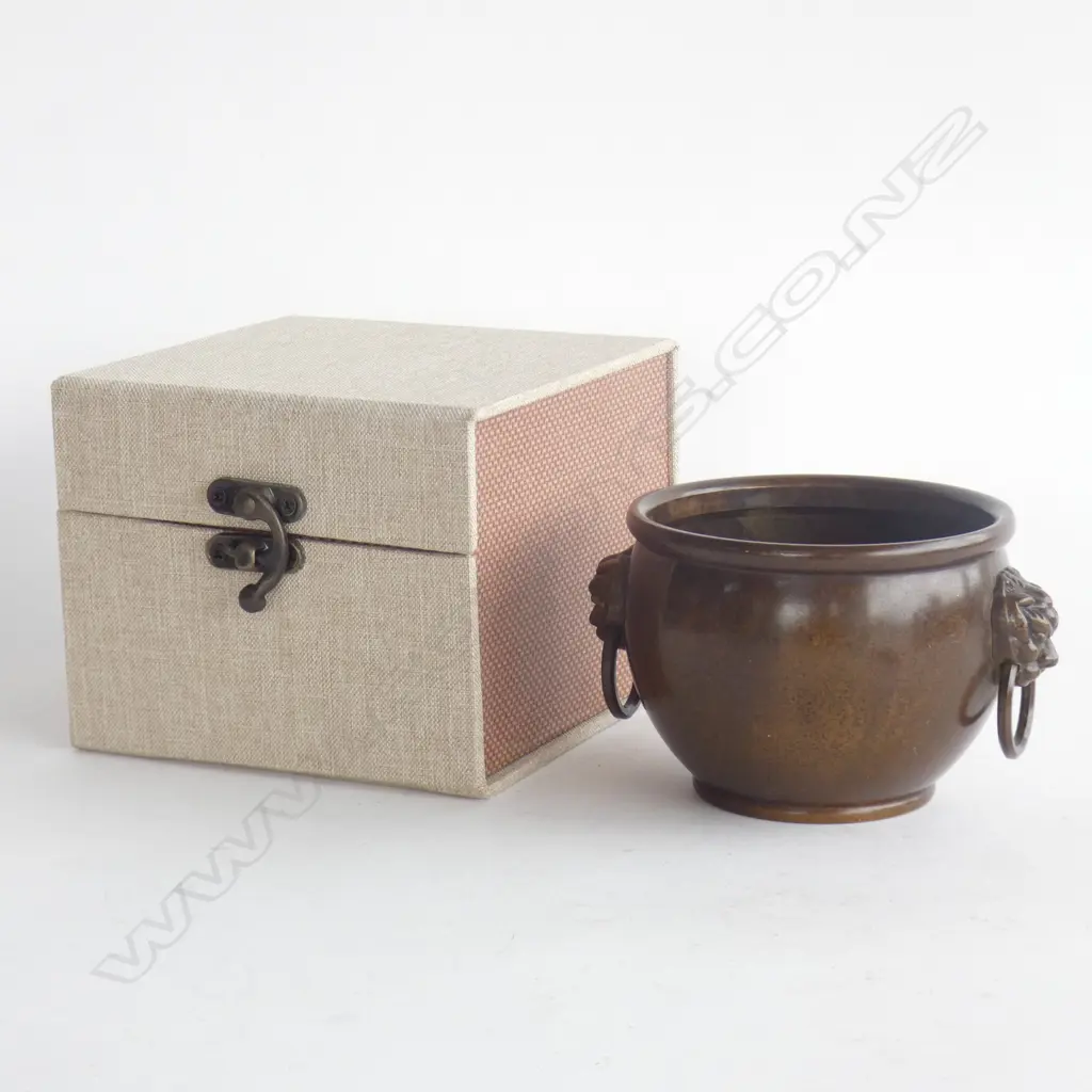 CHINESE METAL INCENSE BURNER 100mm dia + BOX Image 1++