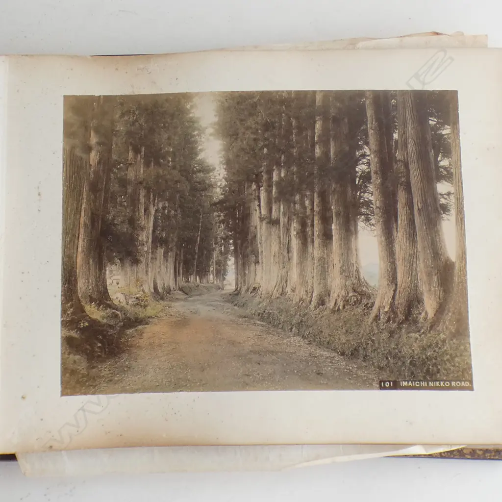 JAPANESE 19thC PHOTO PRINT ALBUM Image 1++