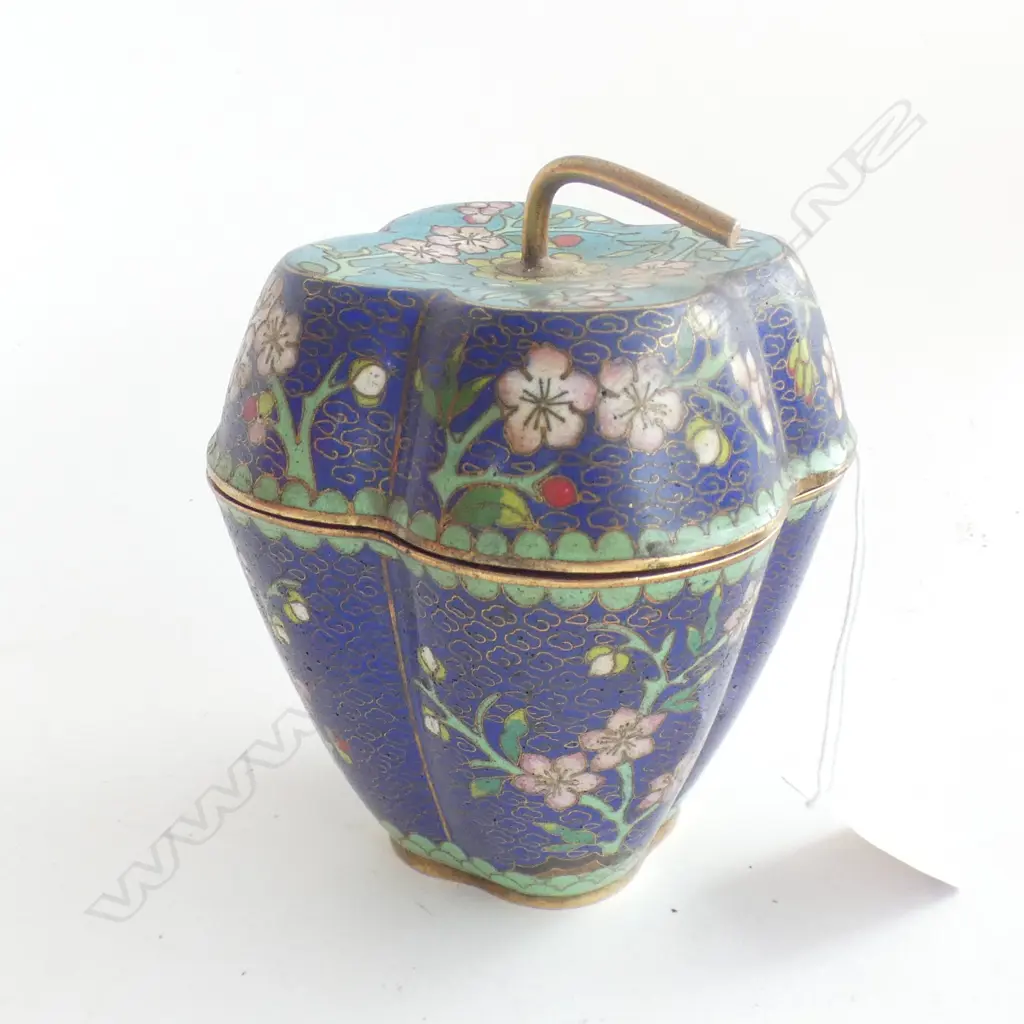 CLOISONNE TRINKET BOX H. 120mm Image 1++