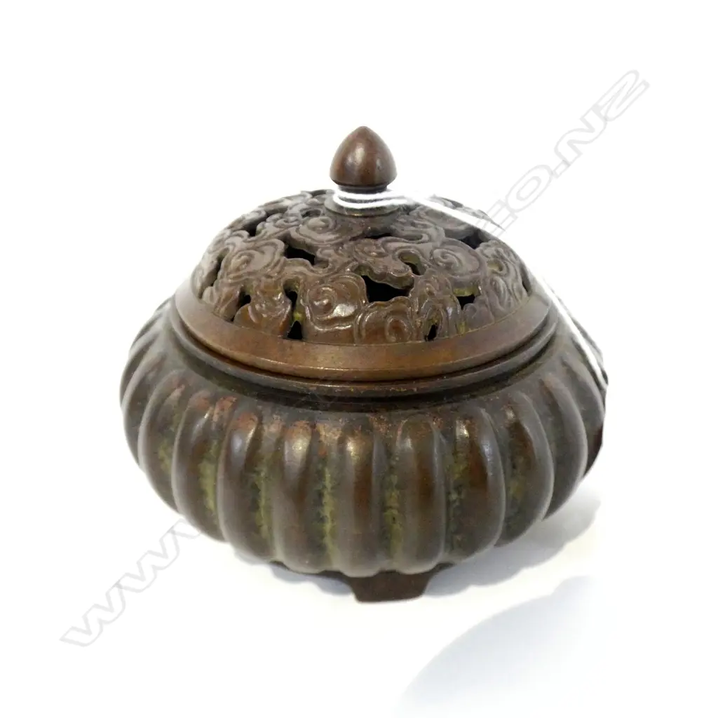 CHINESE BRONZE COVERED CENSOR DIA 100MM Image 1++