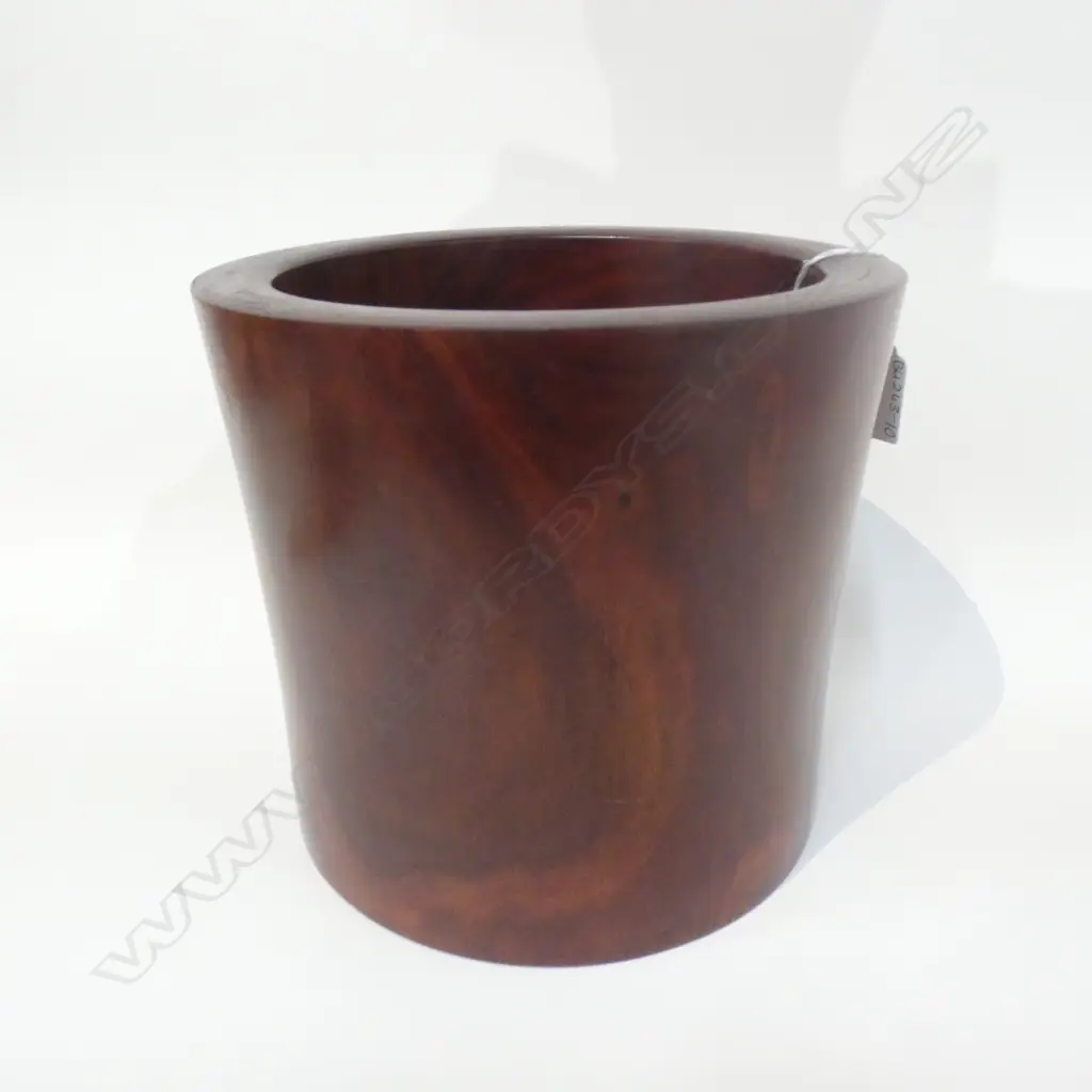 LG CHINESE ROSEWOOD BRUSH POT H 200 DIA 220MM Image 1++