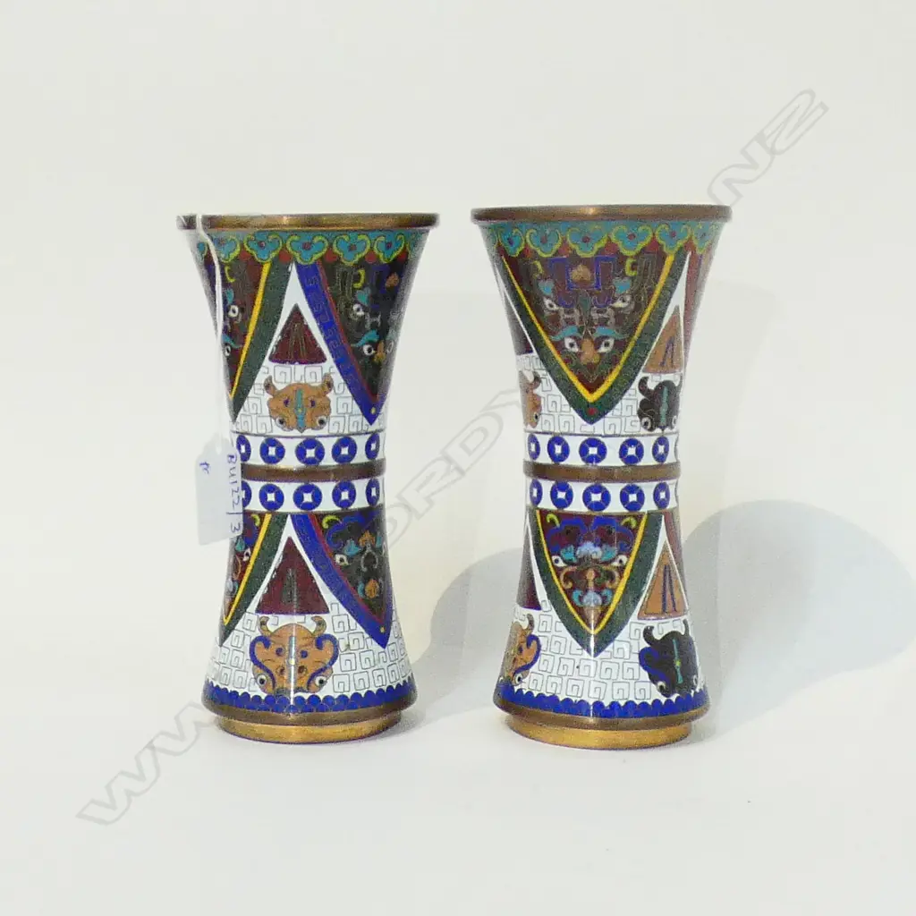 PR CLOISONNE VASES H.180mm Image 1++