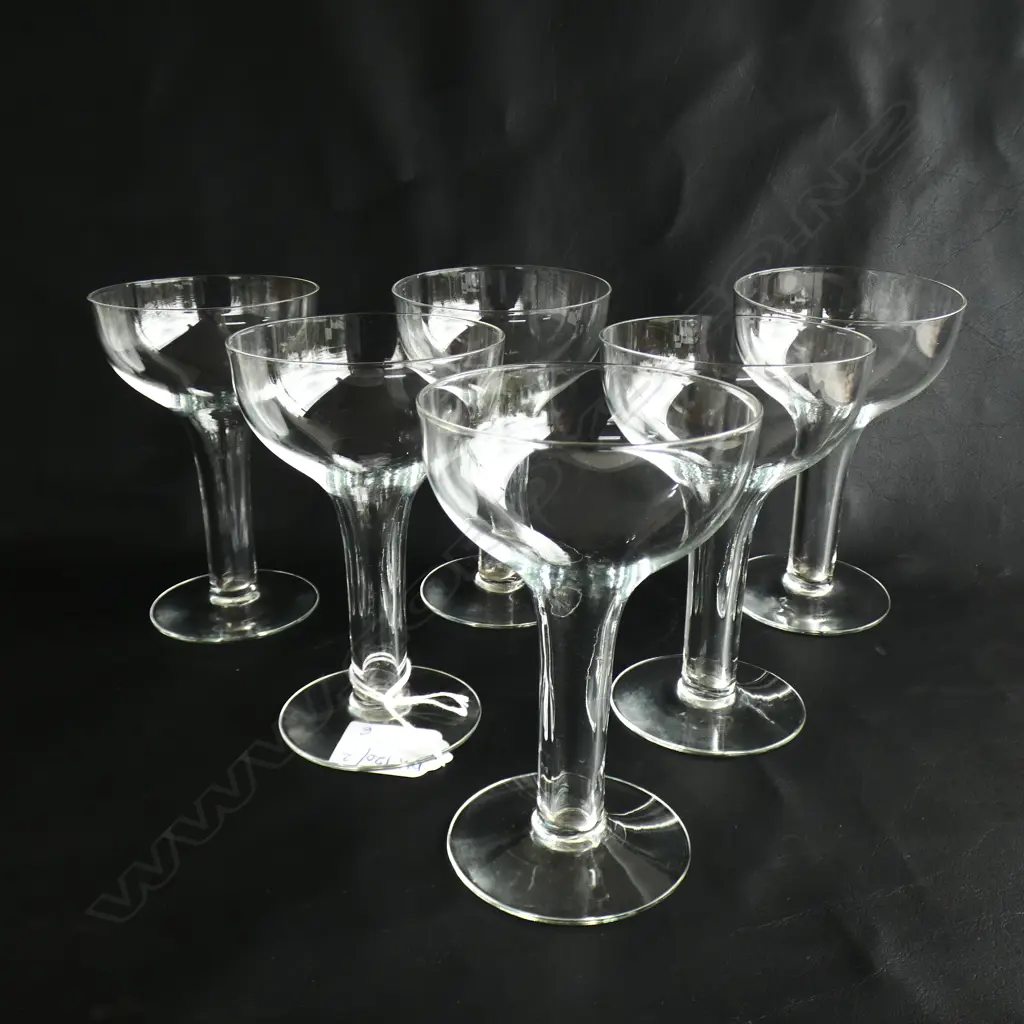 SET OF 6 HOLLOW STEM GLASSES H.125mm Image 1++