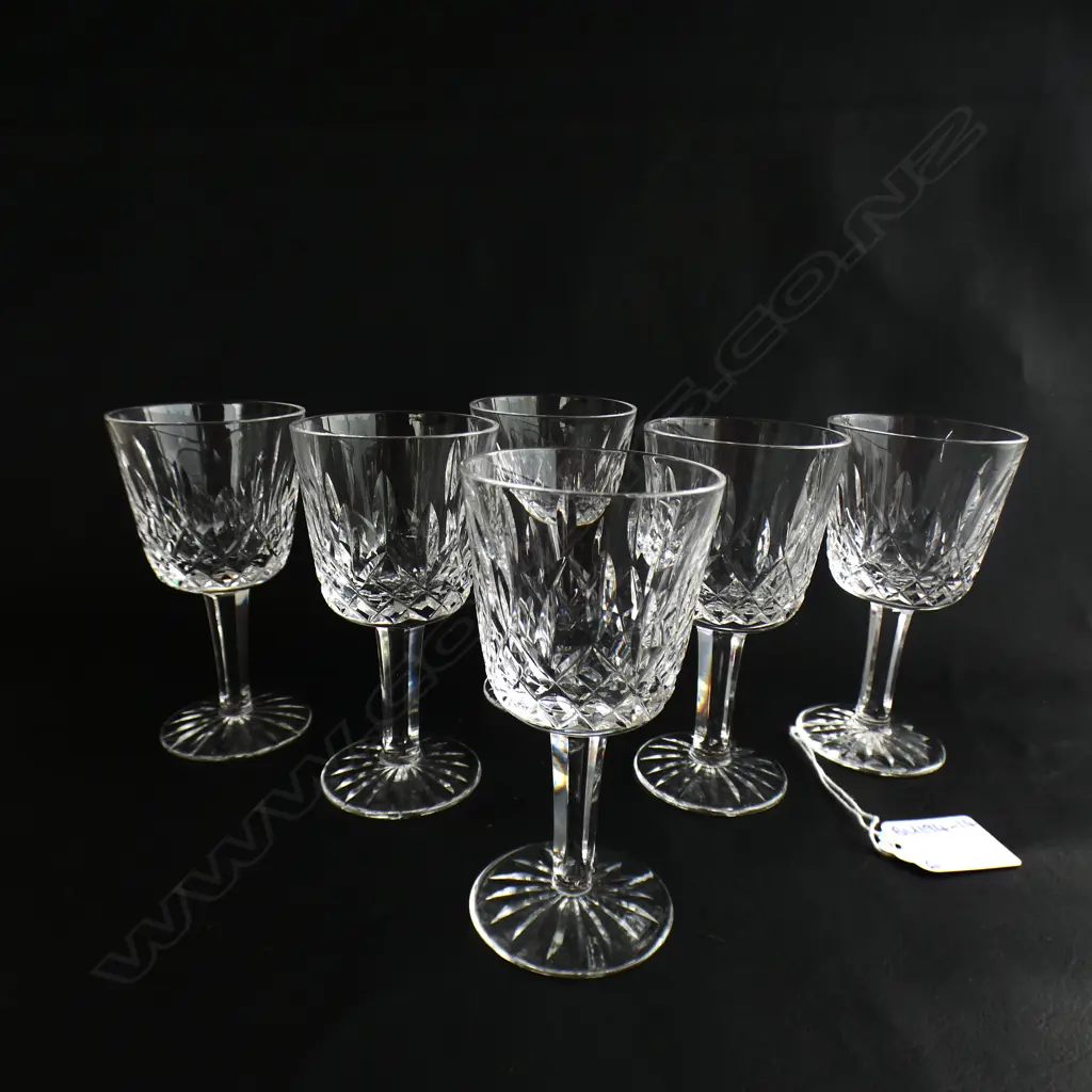 6 x WATERFORD CRYSTAL SHERRY GLASSES H.110mm Image 1++