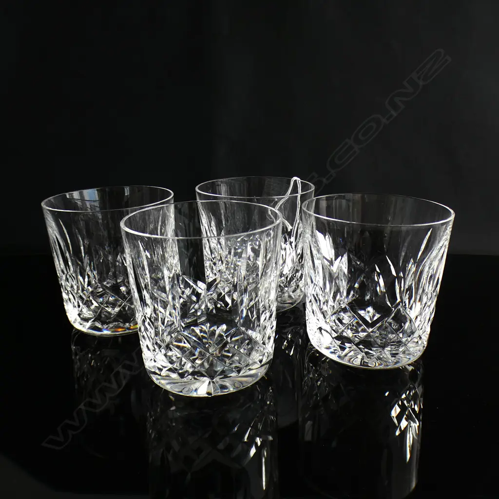 4 x  WATERFORD CRYSTAL TUMBLERS Image 1++