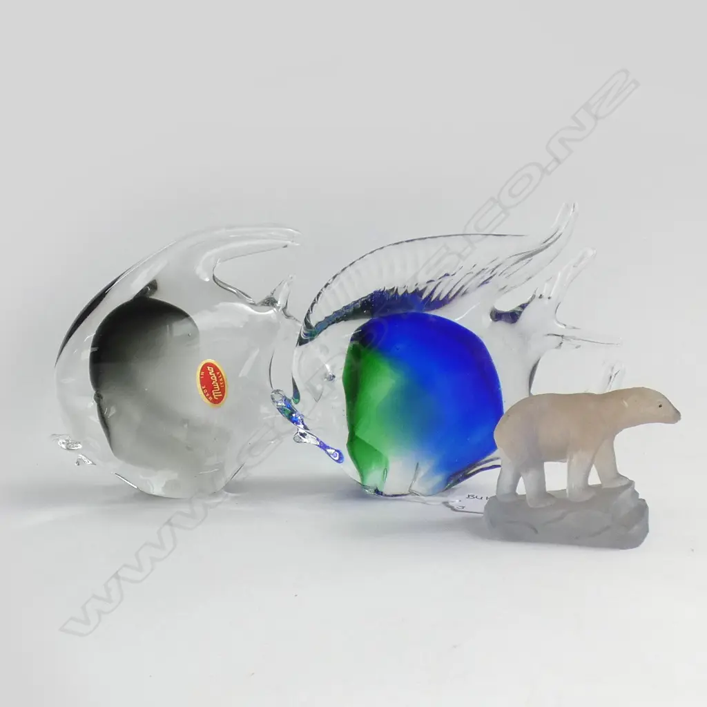 2 X MURANO ANGEL FISH + POLAR BEAR Image 1++