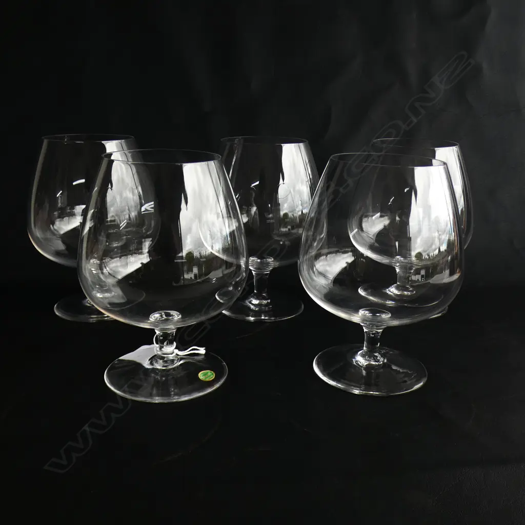 5 STUART CRYSTAL BRANDY BALLOONS H.145mm Image 1++