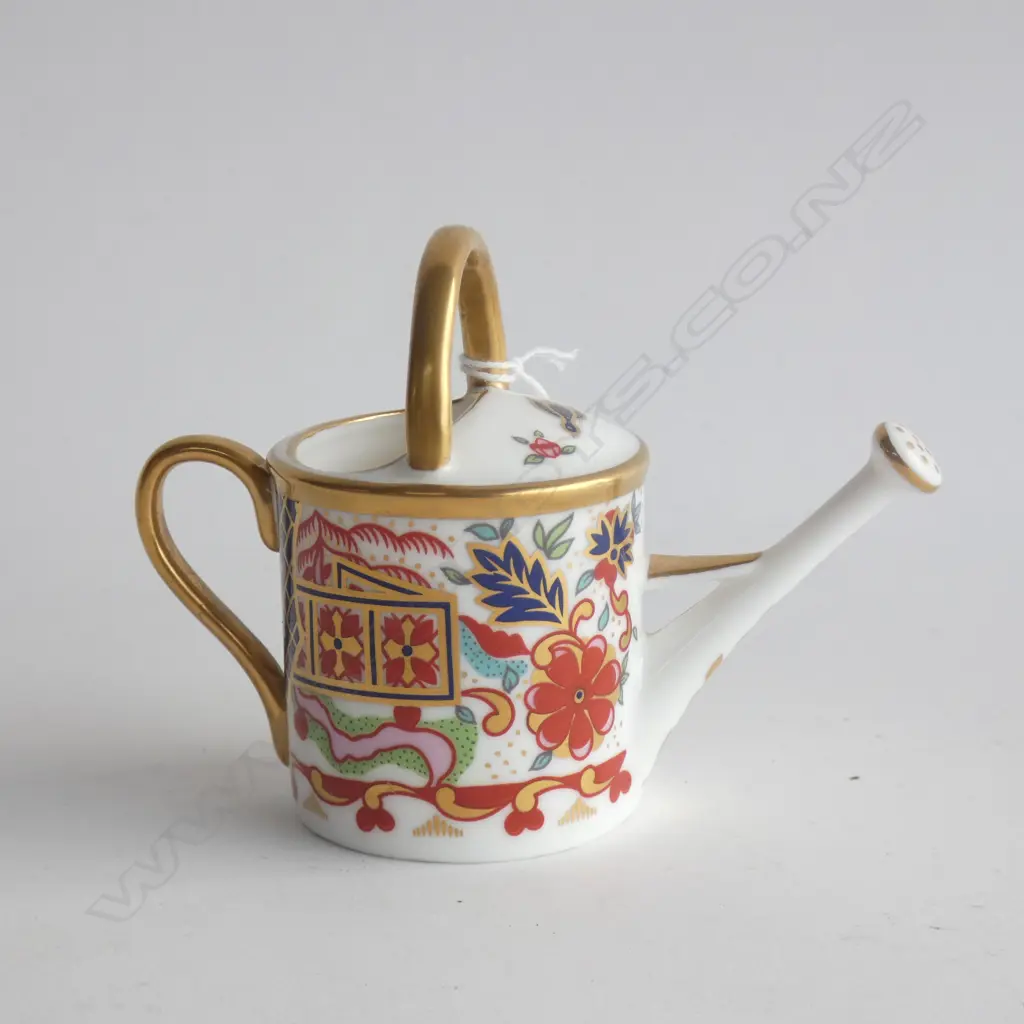 ROYAL CROWN DERBY MINI WATERING CAN. H.75mm Image 1++