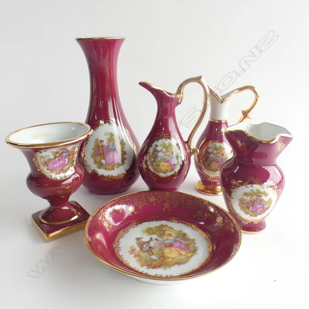 6 PIECES OF LIMOGES VASE H. 180mm Image 1++