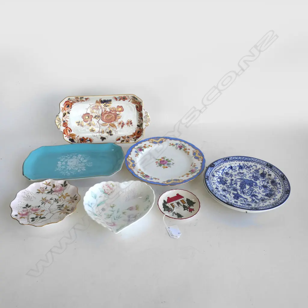 8 ASST PLATES INCL 2 BURLEIGH BLUEBIRD  Image 1++