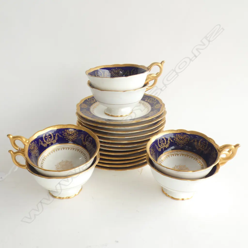 18 PCE COALPORT PART TEA SET; 6 CUPS, 12 SAUCERS Image 1++