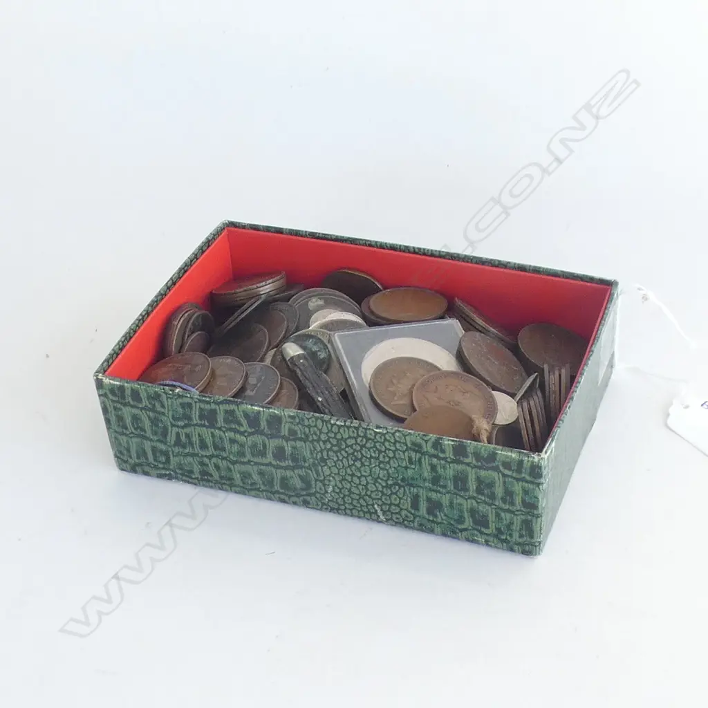 ASST. COINS; NZ PRE 1940 & WORLD 2.1 KG Image 1++
