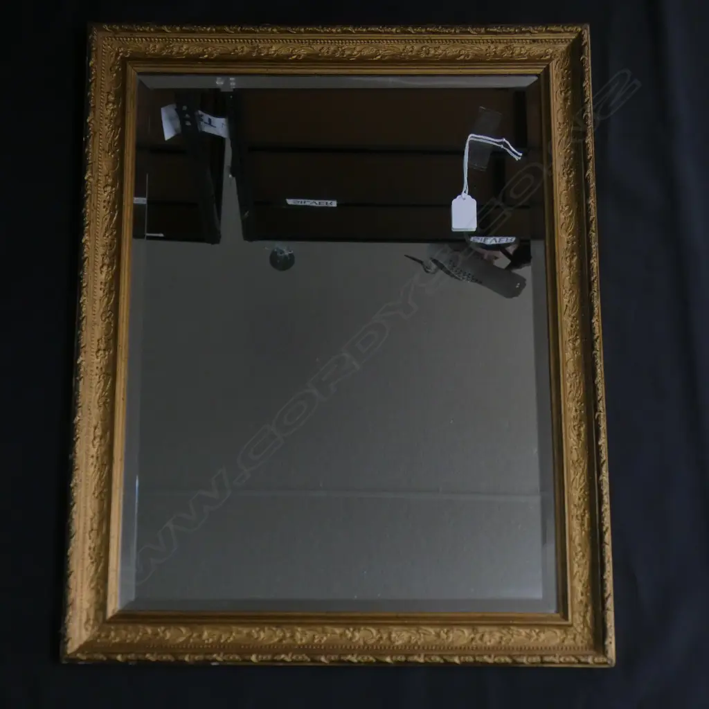 VINTAGE BEVELLED GILT FRAMED MIRROR 515x650mm Image 1++