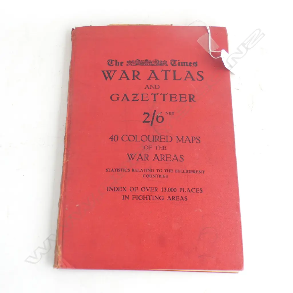 'THE TIMES WAR ATLAS AND GAZETTEER' 40 MAPS WAR AREAS.. Image 1++