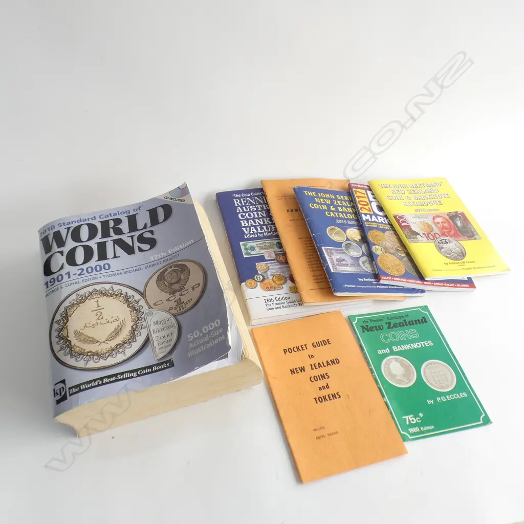 8 X BOOKS ON COINS Image 1++