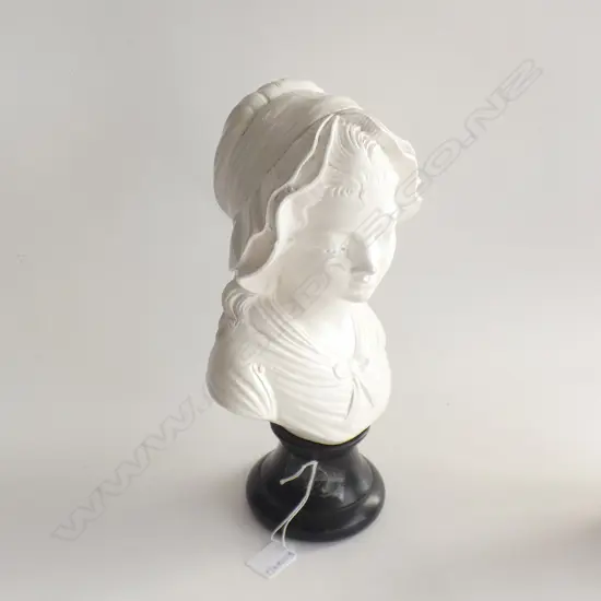 CAST COMPOSITE BUST OF YOUNG WOMAN H.310mm