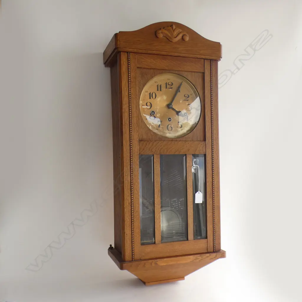 TYPICAL ANSONIA LATE 19TH CENTURY MANTEL CLOCK WITH BISQUAT FINIAL 600mm H Image 1++