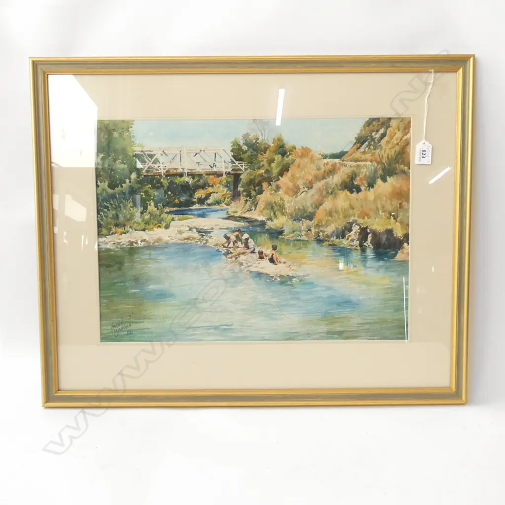 HARRIL BARDEN W/C - SUMMER HOLIDAYS THAMES 350 x 480mm Image 1++
