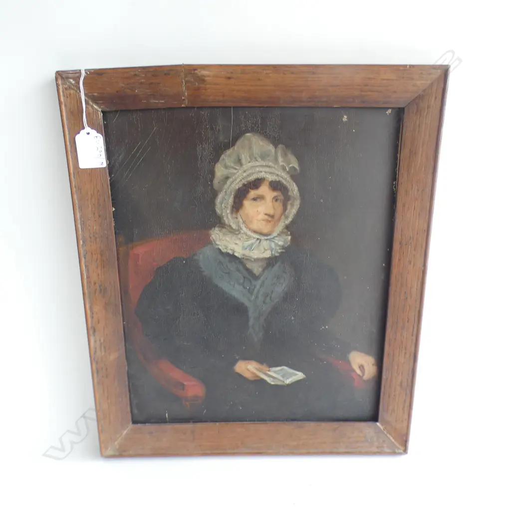 FRAMED VICT PORTRAIT OF A WOMAN verso dated 1886. 330x275mm Image 1++