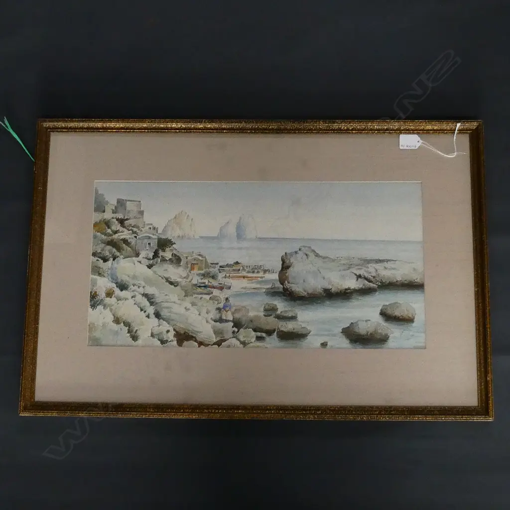 ARTIST UNKNOWN, 'NAPOLI', W/COLOUR, SIGNED & ENTITLED, 270 x 540mm Image 1++