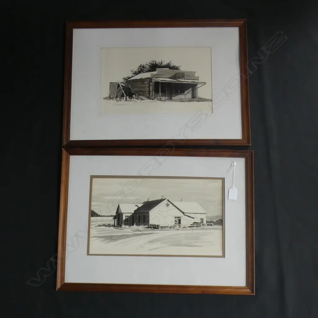 2 JOHN HUSBAND W/C WASH OLD BUILDINGS LGEST 220 x 375mm Image 1++