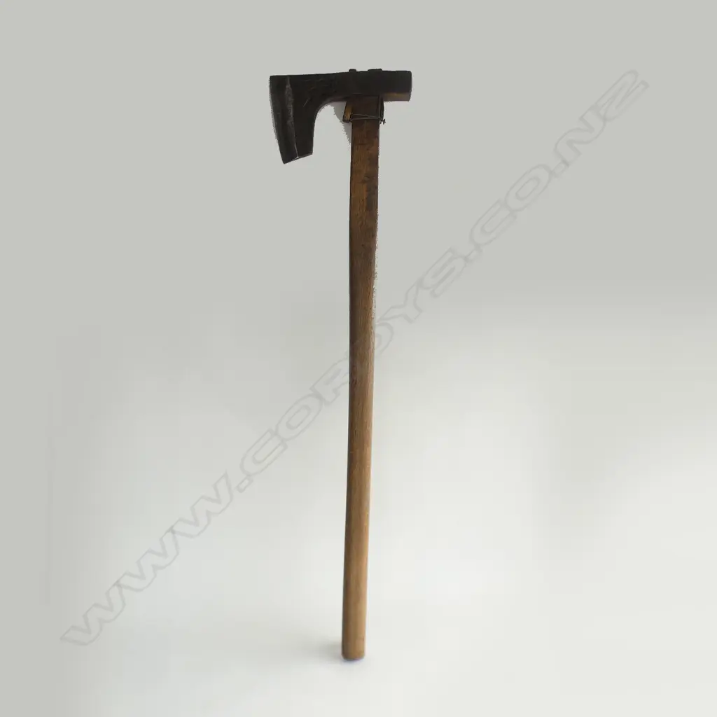 OLD JAPANESE BEARDED  AXE FORGED SHAPED STEEL HEAD. L.950mm Image 1++