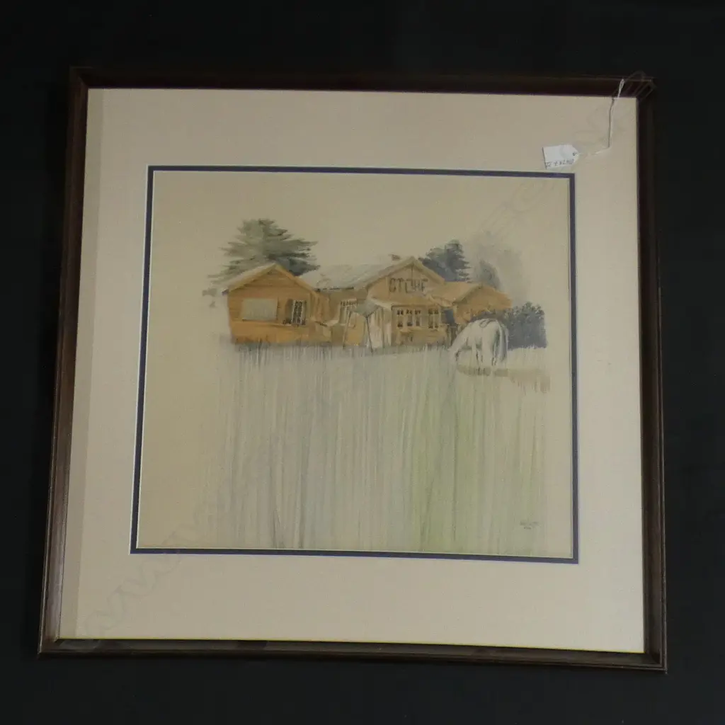 JOHN CASTLE W/C 'STORE' SIGNED 400 X 430mm Image 1++