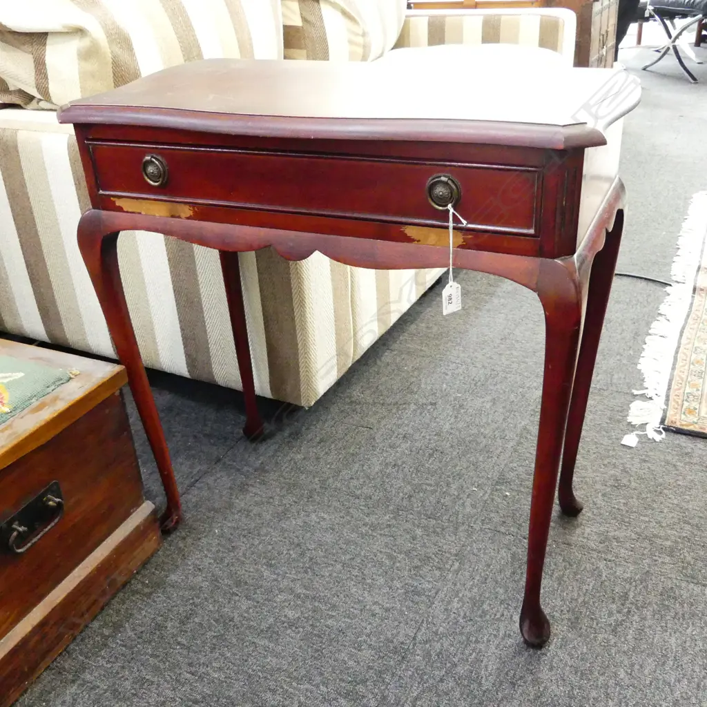 QUEEN ANNE STYLE SIDE TABLE 670x340x710mm Image 1++