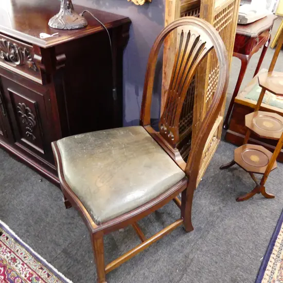 4 HEPPLEWHITE STYLE DINING CHAIRS