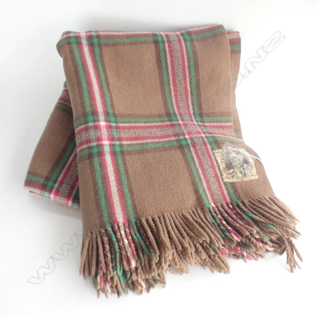 KAIAPOI WOOL BLANKET (MAORI CHIEF LABEL) Image 1++