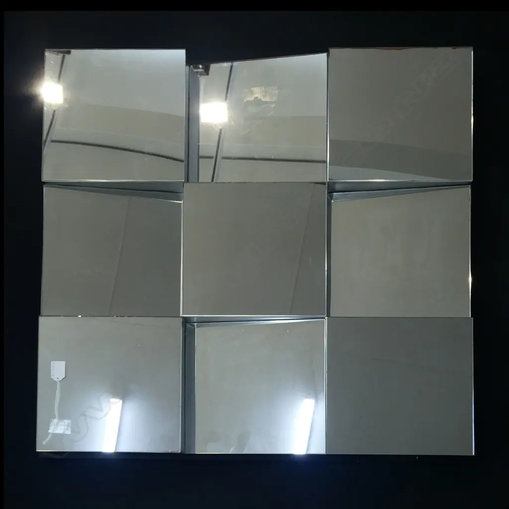 IMPRESSIVE GEOMETRIC 9-SECTION MIRROR, 750  x 750mm Image 1++