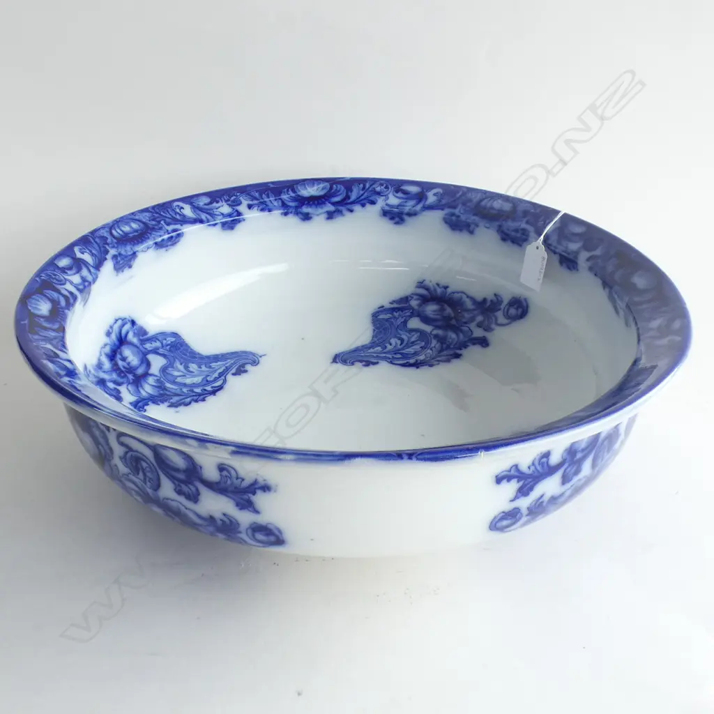 LG BLUE & WHITE WASH BOWL, DIA. 410mm Image 1++
