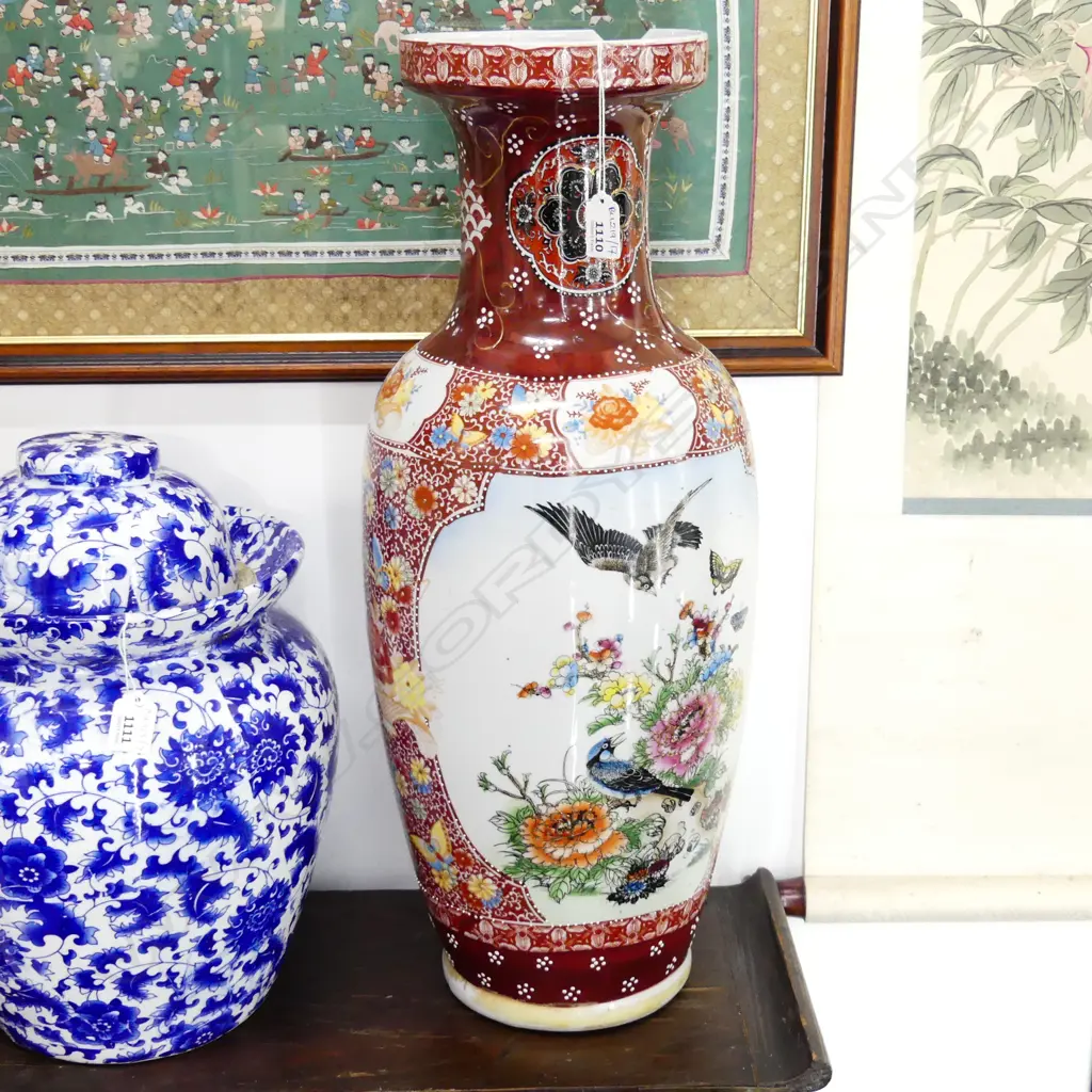 LARGE ORIENTAL FLOOR VASE AF H.620mm Image 1++