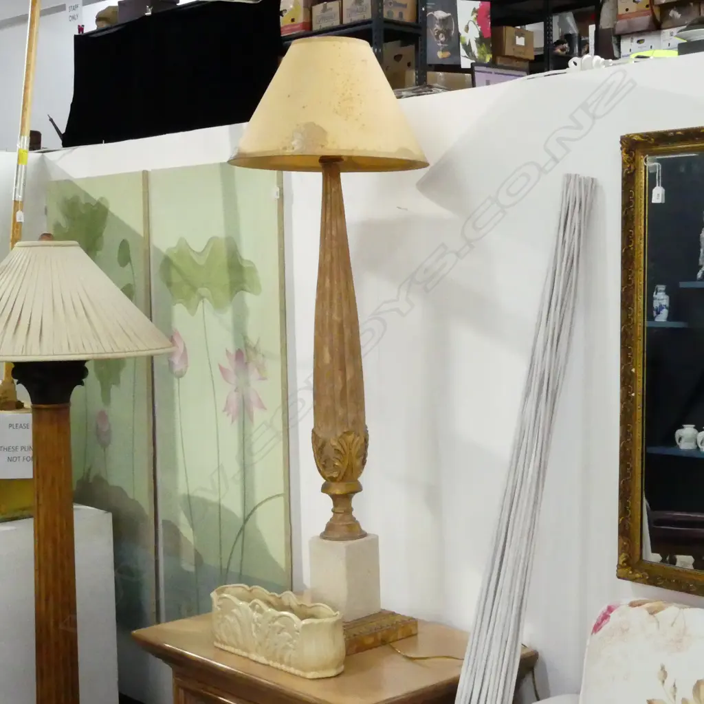 PR PAINTED RESIN STANDARD LAMPS (req. shade attachments) H.1550mm Image 1++