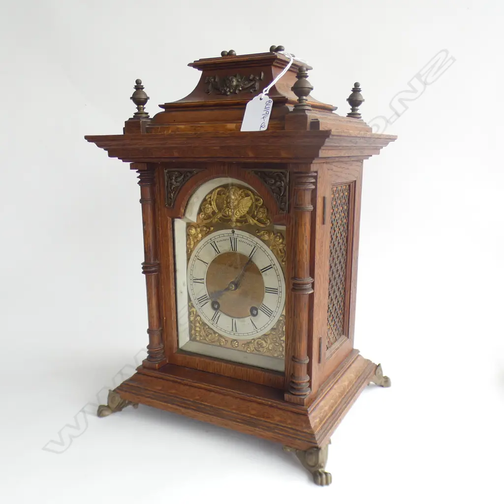 MANTLE CLOCK GERMAN LENZKIRCH MOVEMENT CIRCA 1893  Image 1++