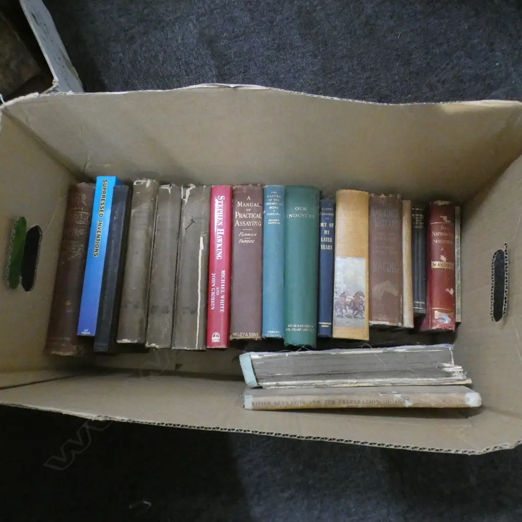 BOX LOT BOOKS; 19th & 20thC SCIENCE Image 1++