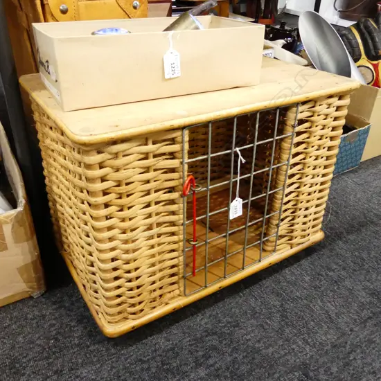 WOVEN NATURAL FIBRE ANIMAL CRATE 480x325x330mm