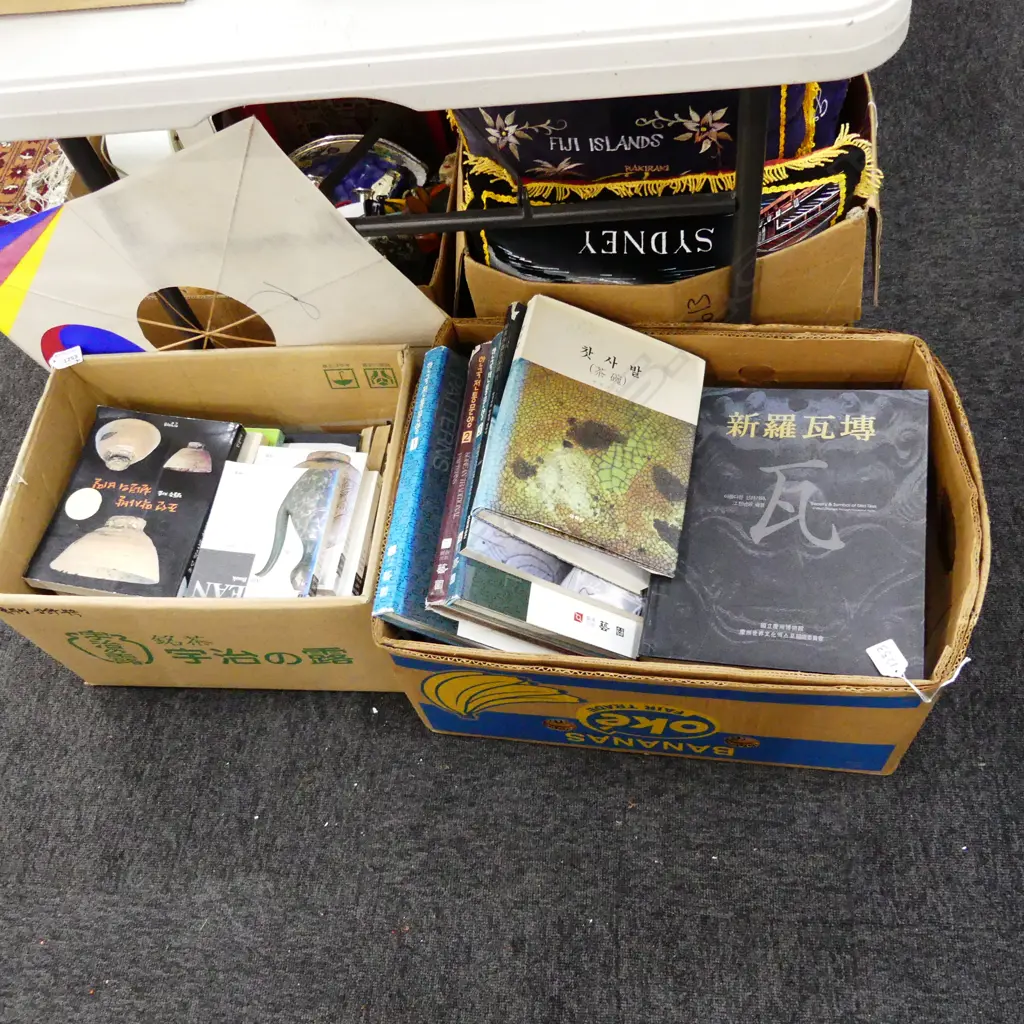 2 BOX LOT BOOKS; KOREAN ART ETC Image 1++