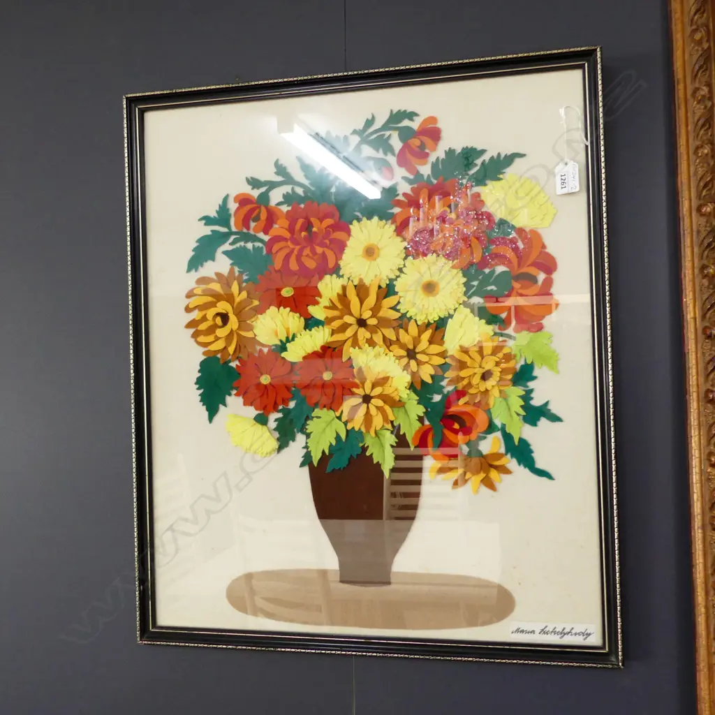 FELT APPLIQUÉ BY MARIA SZEKELYHIDY 600 x 500mm. Signed. Image 1++