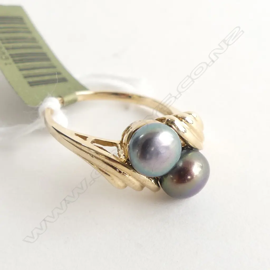 10CT YG TAHITIAN PEARL RING 2.4 GRAMS Image 1++